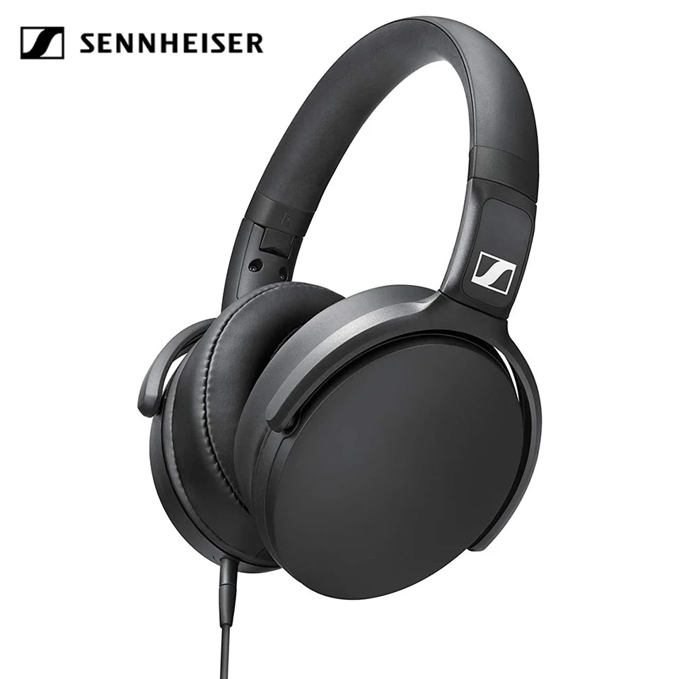Sennheiser HD 400S kabelgebundener Kopfhörer Over Ear HiFi Stereo Bass Noise Isolating Headset mit Mikrofon für Smartphone PC Laptop Musik
