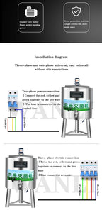 Home Electric 30L Kommerzielle Pasteurisierungsbehälter Milchpasteurisierungsmaschine Joghurt Kuh Wein Farm Rasen Intelligenter Sterilisator 22