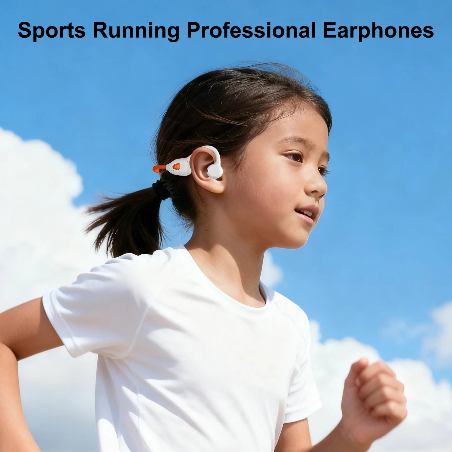 Air-Conduction-Stereo-Kopfhörer Kinder Open-Ear-Bluetooth-6.0-Ohrhörer Drahtlose Geräuschunterdrückung Lern-Musik-Headset Ohrbügel