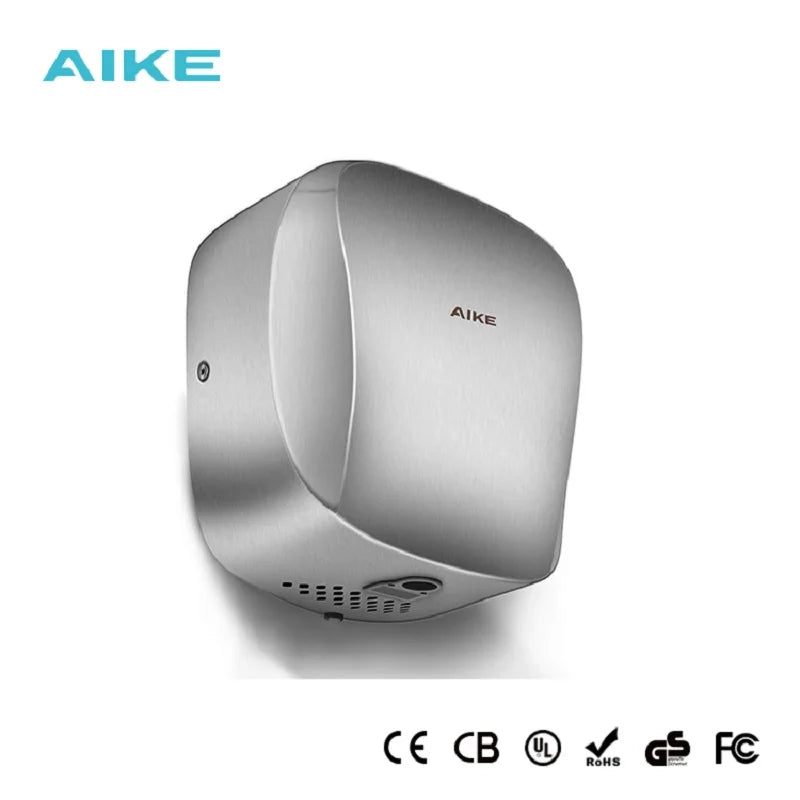 AIKE Air Tank Schwerlast Automatischer Händetrockner HEPA-Filter UL-geprüft 1450W Gebürsteter Edelstahl Händetrocknermaschine