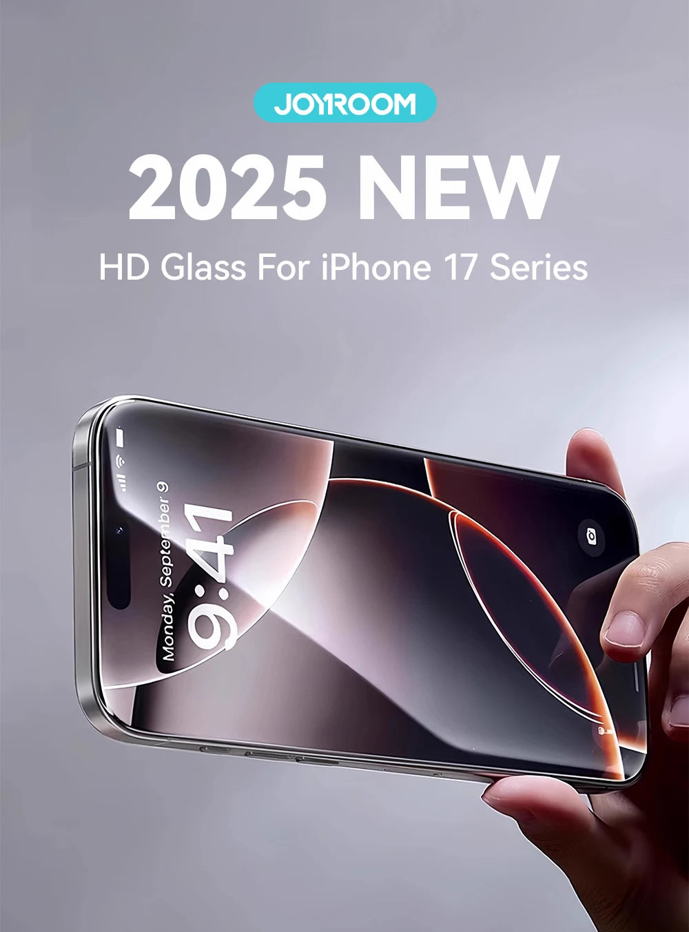 Joyroom 1/2/3 Stück für iPhone 17 Pro Max HD Glas Displayschutzfolie für iPhone 17/17Pro/17Air Vollbild-Schutzfolie aus gehärtetem Glas