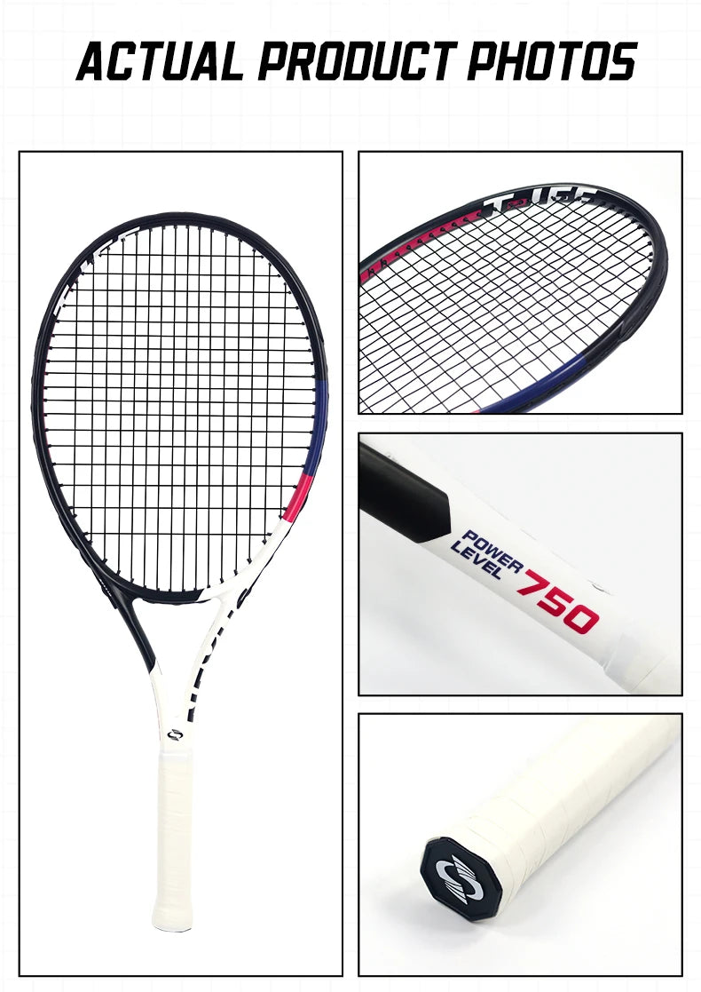 NEXUS Carbon Tennisschläger, Speed Aesthetic Design, breiter stabiler Dreiecksrahmen, geringer Windwiderstand und hohe Kontrolle
