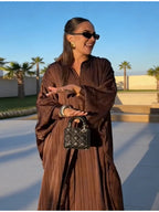 Beiges zweiteiliges Set für Damen, Oversized-Hemd mit Knopfleiste und High-Waist-Hose mit weitem Bein, Y2k Sommer-Urlaubs-Kaftan-Outfit