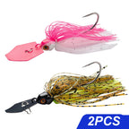 Spinner Bait 7g/9g/12g/14g/21g Angelköder Kit Set Pesca Chatter Weedless Metallblatt Gummifischkopf Haken Draht Spinnerbait