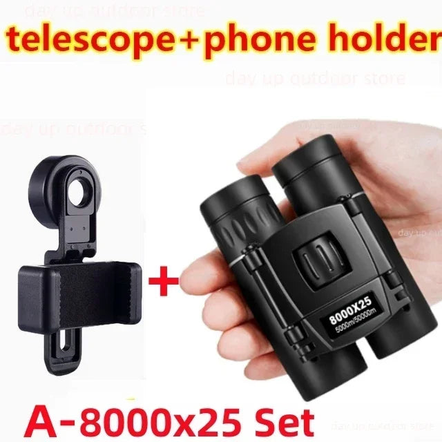 Leistungsstarkes Fern Fernglas Monokular Teleskop Faltbar Tragbar BAK4 FMC Optik Jumelles für Outdoor Camping Jagd Konzert