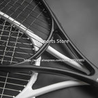 1x 27 Zoll Tennis-Racket, besaitet, Carbon-Aluminium-Legierung, Freizeit-Schläger, stoßfest, mit Tragetasche, für Erwachsene