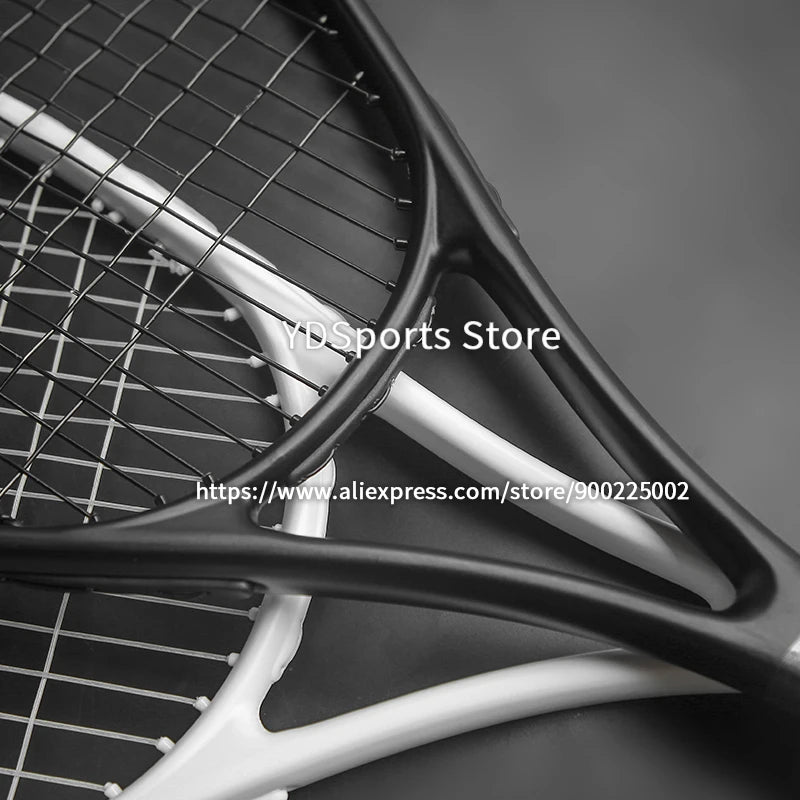 1x 27 Zoll Tennis-Racket, besaitet, Carbon-Aluminium-Legierung, Freizeit-Schläger, stoßfest, mit Tragetasche, für Erwachsene
