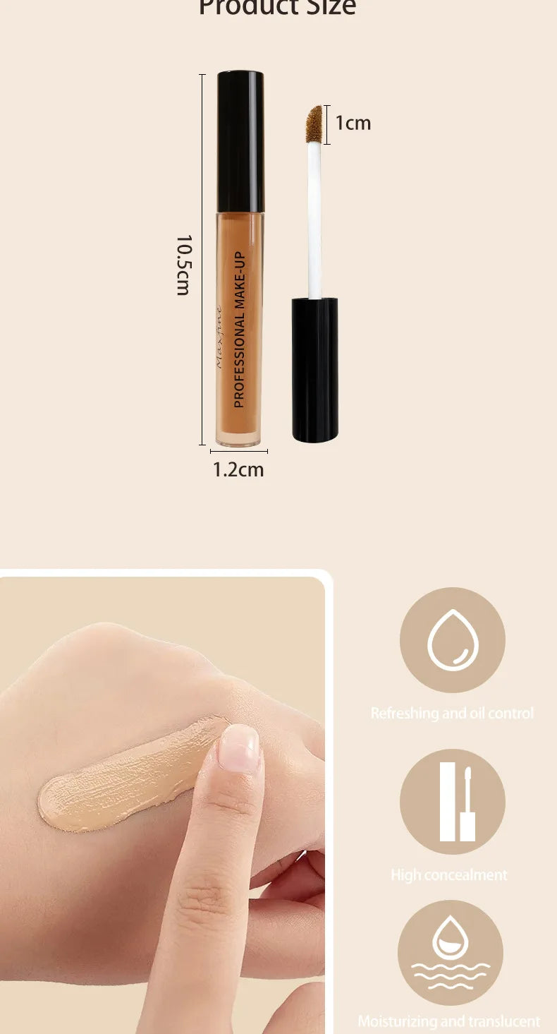 Flüssiger Concealer Matt, hohe Deckkraft, wasserfest, ölkontrollierend, feuchtigkeitsspendend, langanhaltend, professionelles Gesichts-Make-up
