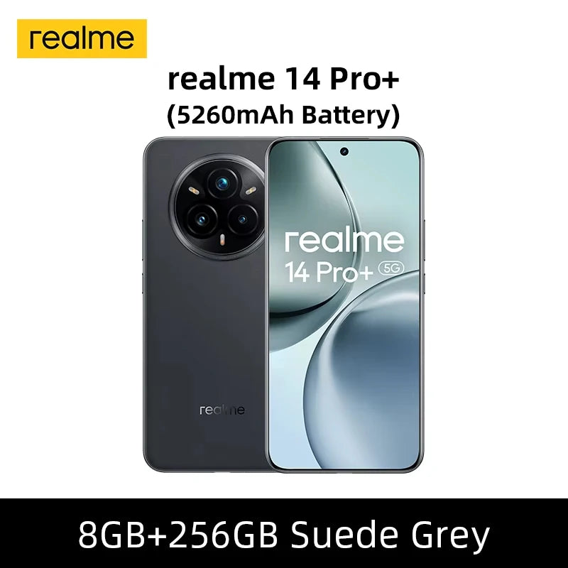Global Version realme 14 Pro Plus 5G Smartphone Sony 3X Periscope OIS Camera Snapdragon7s Gen 3 80W SUPERVOOC Charge IP69
