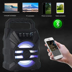 500mAh Bluetooth-Lautsprecher Soundbox Hochleistungs-Bluetooth-Lautsprecher TF-UDisk-Karaoke-Handlautsprecher Subwoofer zum Tanzen