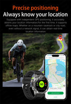 2026New Military T-Rex3 GPS Map Navigation Smart Watch 2GB RAM 1.43-inch AMOLED Screen 30M Waterproof Call Sports Smartwatch Men