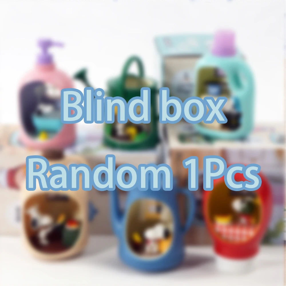 Re-Ment Life in A Bottle Snoopy Mystery Blind Box Geschenke Spielzeugmodell Anime Figuren Sammlerstücke Dekorationen