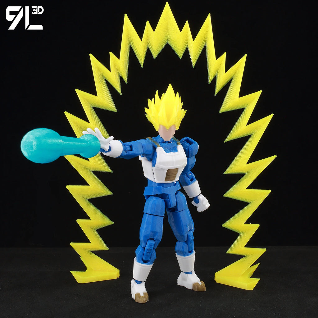 9L3D Gedruckte Dragon Ball Son Goku Vegeta Beerus Frieza Anime Lucky13 Dummy13 Titan13 Actionfiguren Mehrgelenkige Bewegliche Spielzeuge