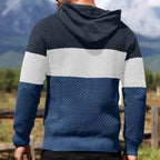 Herren Pullover Frühling Neu Sportlich Warm Figurbetont Gestrickt Pullover Hoodie Kordelzug Hoodies Freizeit Sweatshirt US Größe