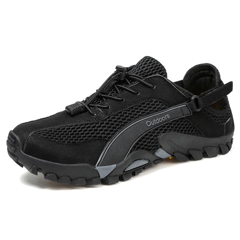 FANCYLEE Damen-Trekkingschuhe Atmungsaktives Mesh-Wanderer Leichtgewichtige Outdoor-Rutschfeste Bergsteigerschuhe EU 36-42