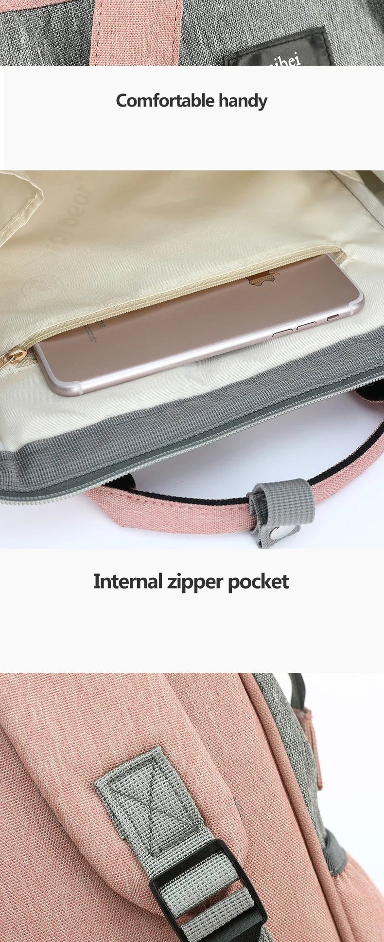 Wickeltasche Baby Wickeltasche Wasserdichter Rucksack Mode Mama Mutterschaft Markenrucksack für Mütter