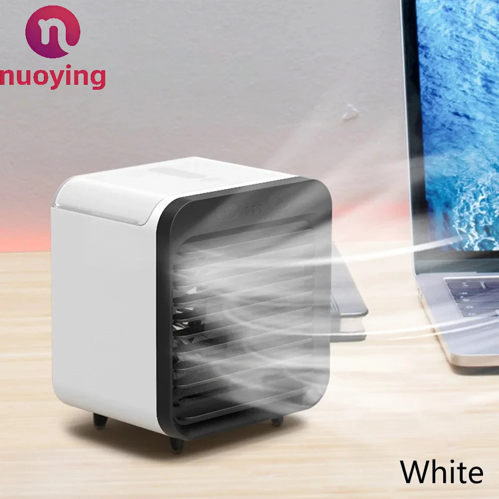 Neuer tragbarer, über USB aufladbarer Mini-3-Gang-Klimaanlagenkühler-Ventilator, Klimaanlage, Luftkühlung, Büroschreibtisch-Ventilator
