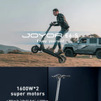 JOYOR E6-S Erwachsenen-Elektroroller 3200W Motor 60V31.5AH Akku Offroad-EScooter NFC-Entsperrung Hydraulische Bremse Klappbarer E-Scooter