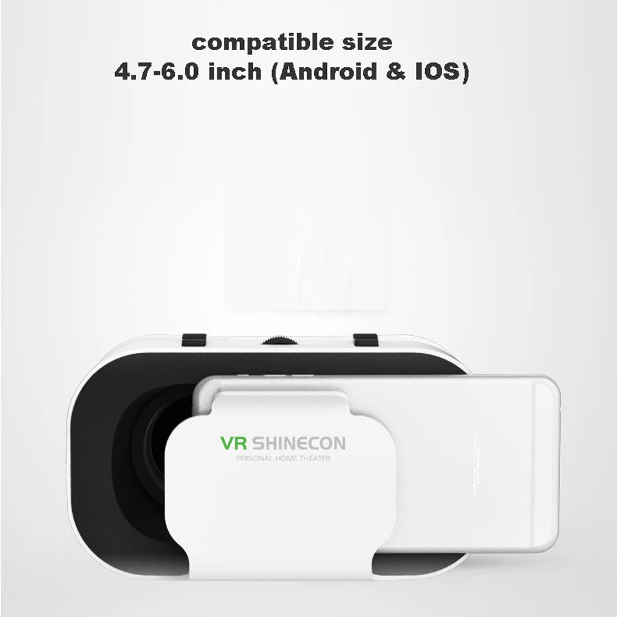 Shinecon VR Brille 3D Headset Virtual Reality Gerät Helm Schutzbrille Linsen Mobile Smartphone Handy Realidade Viar VR
