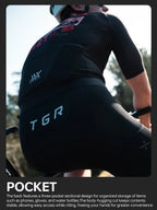 X-TIGER GALE SERIES Herren Radtrikot Kurzarm Slim Fit Rock Punk Style Atmungsaktives Trikot für Mountainbike und Rennrad