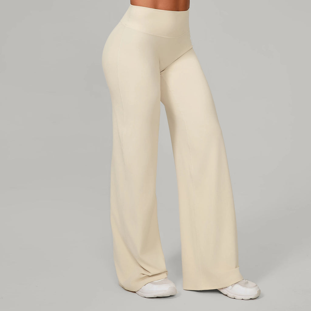 Damen gerade Yoga-Leggings weicher, dehnbarer Stoff Damen-Yogahosen GYM Schweißableitende Eigenschaften Lauf-Sport-Hosen