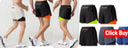 Neue Herren Laufshorts Gym Sportshorts 2 in 1 Schnelltrocknende Workout Trainings Gym Fitness Jogging Short Pants Sommer Herren Shorts