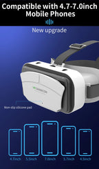 Shinecon VR Brille 3D Headset Virtual Reality Gerät Helm Schutzbrille Linsen Mobile Smartphone Handy Realidade Viar VR
