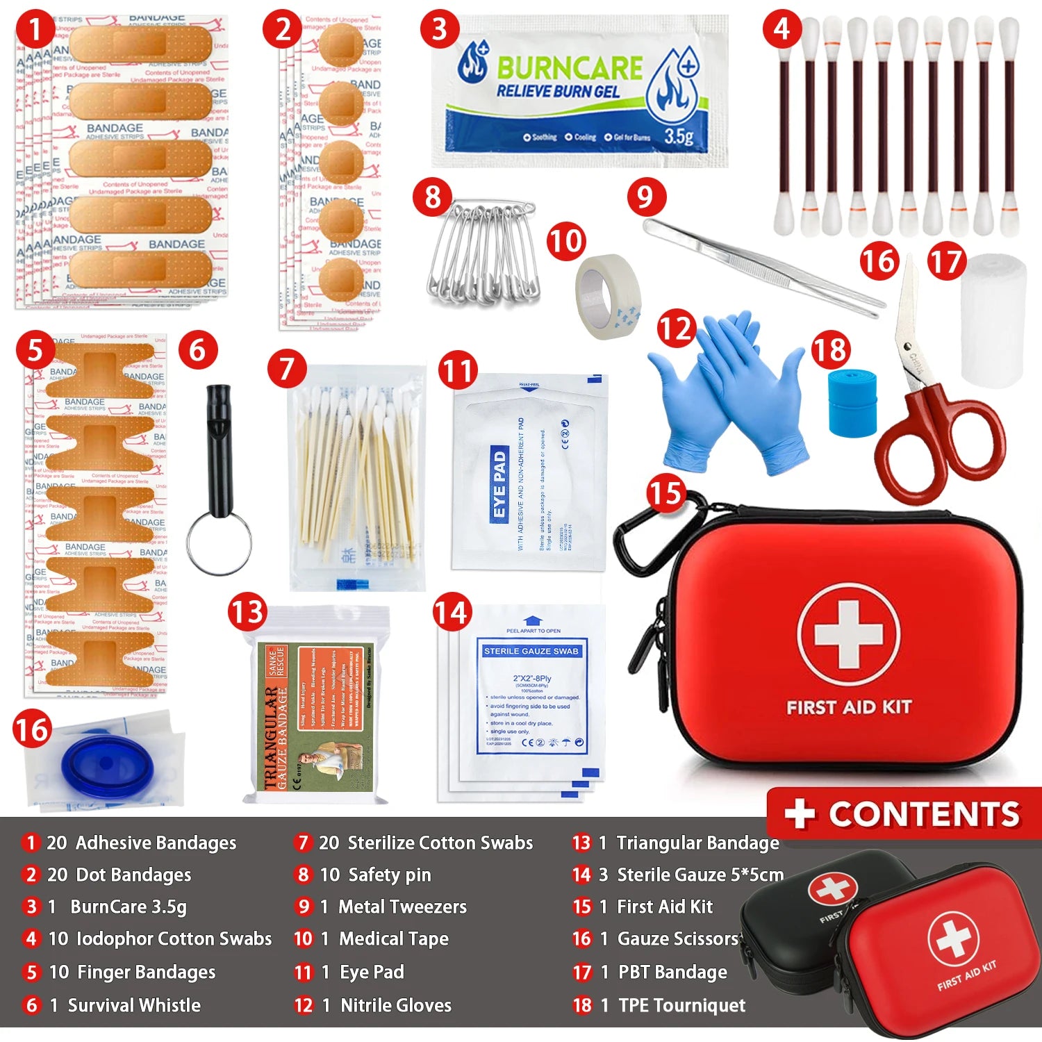 Erste-Hilfe-Set Mehrzweck-Notfall-Medizinische Tragbare Medizinische Tasche Outdoor-Multifunktions-Hausnotfall edc Camping Wandern