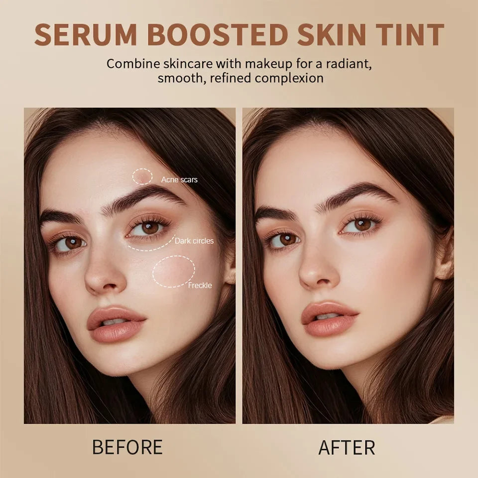 Bronze Foundation Stick Serum-verstärkte Hauttönung Seidige Textur Feuchtigkeitsspendende Deckkraft Concealer Base Ebenmäßiger Hautton Make-up