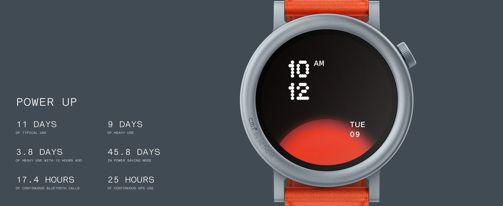 CMF by Nothing Watch Pro 2 1.32" AMOLED-Display Bluetooth-Anrufe mit KI-Rauschunterdrückung