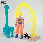 9L3D Gedruckte Dragon Ball Son Goku Vegeta Beerus Frieza Anime Lucky13 Dummy13 Titan13 Actionfiguren Mehrgelenkige Bewegliche Spielzeuge