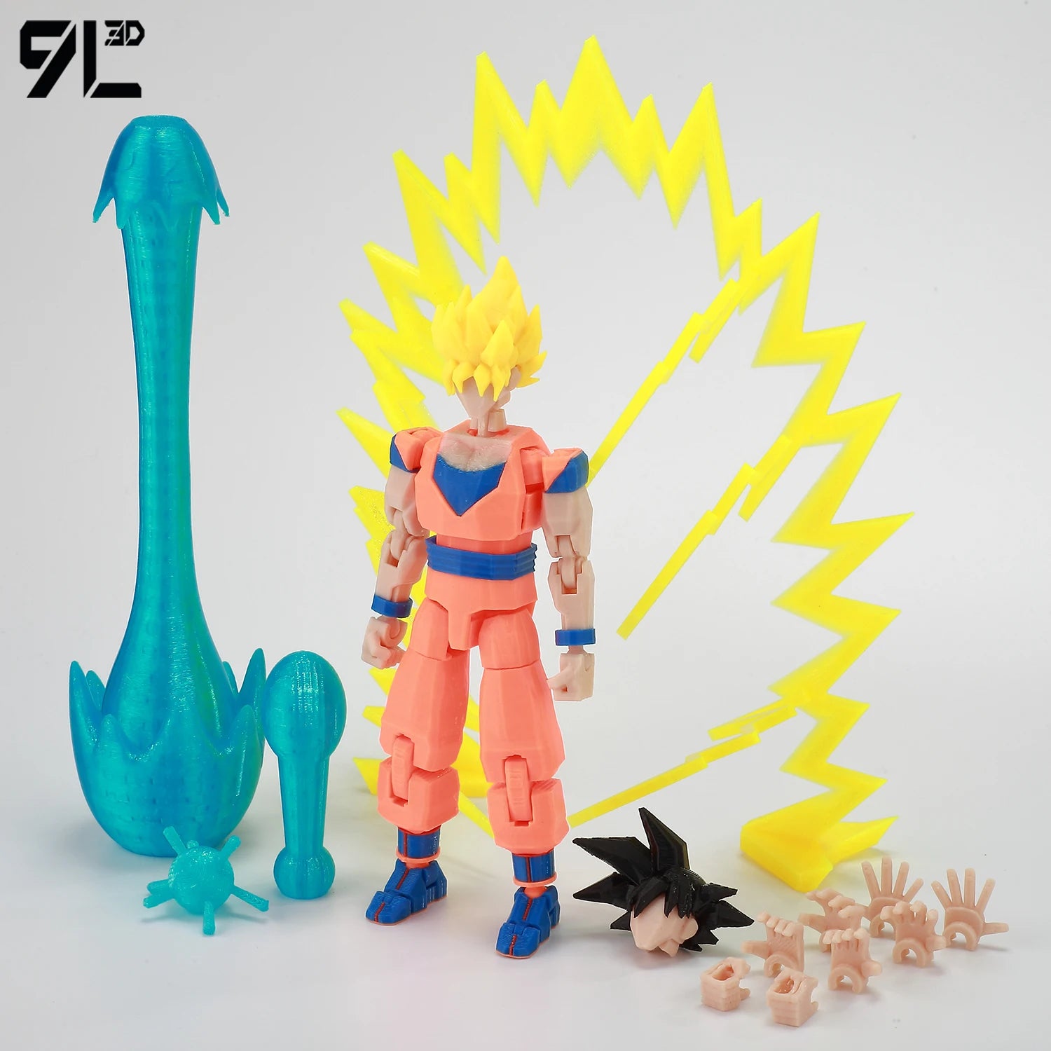 9L3D Gedruckte Dragon Ball Son Goku Vegeta Beerus Frieza Anime Lucky13 Dummy13 Titan13 Actionfiguren Mehrgelenkige Bewegliche Spielzeuge