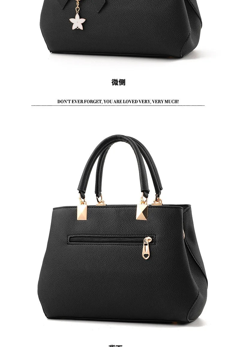 Neue koreanische Version trendige Herbst- und Winter-Schleifen-Damenhandtasche tragbare Umhängetasche Killer Bag Muttertasche großes Fassungsvermögen