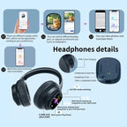 AI LCD Touchscreen Shock Bass Headsets HIFI Sound Kabellose Bluetooth-Kopfhörer ANC Geräuschunterdrückung Gamer-Ohrhörer mit Mikrofon