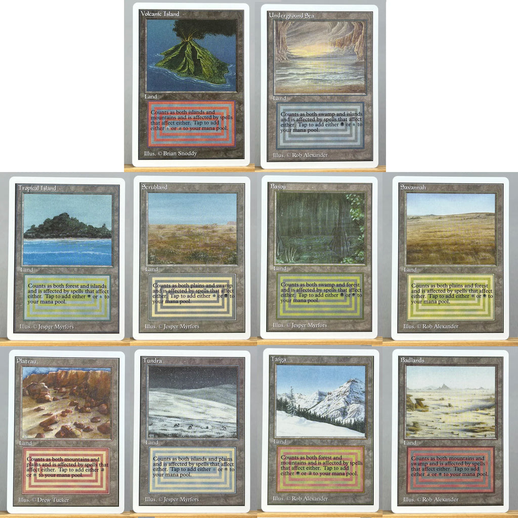 unbegrenzt Revised MIX2/002 Tcg Dual Lands unbegrenzt Proxy Magickarten Tundra Savanne Heimspiel Revised Untergrund Gathering