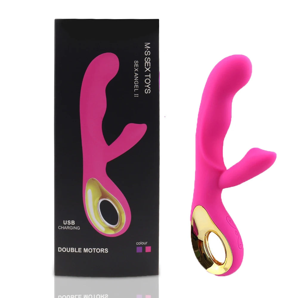Für Frauen geeignet 2-in-1 Vibrator 10 Frequenzen Dildo für Frauen Vaginal-Klitoris-Saugvibrator Masturbator Erotikartikel
