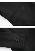 S-7XL Anzug Neu (Sakko + Weste + Hose) Koreanische Version der Slim-Fit-Arbeitskleidung Mode Business Herren Freizeit Hochzeits Gentleman-Anzug