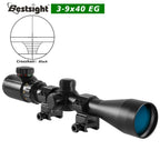 3-9x40 Jagdzielfernrohr Rot oder Grün beleuchtet Optisches Visier mit Montagen Mil Dot Absehen Taktisches Airhunting