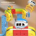 Magnetisches Bullet Train Set für Kinder mit elektrischer Lokomotive, DIY-Gleisbausteinen, pädagogischem MINT-Bauspielzeug, Geburtstagsgeschenk