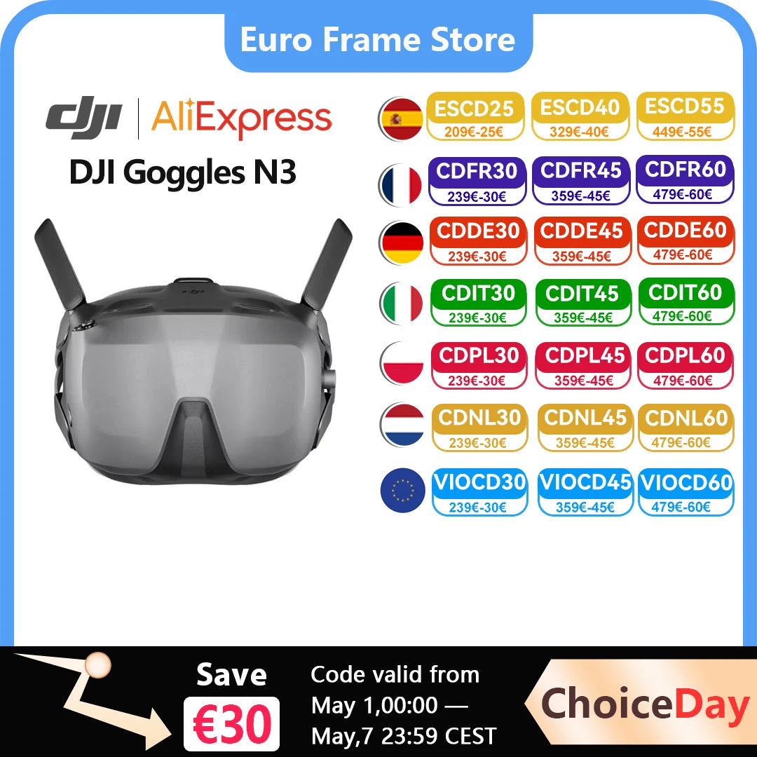 DJI Goggles N3 FPV Goggles 1080p Ultra-Weitwinkel-Bildschirm Immersives Flugerlebnis FPV Wireless Streaming Goggles N3 Neu Original