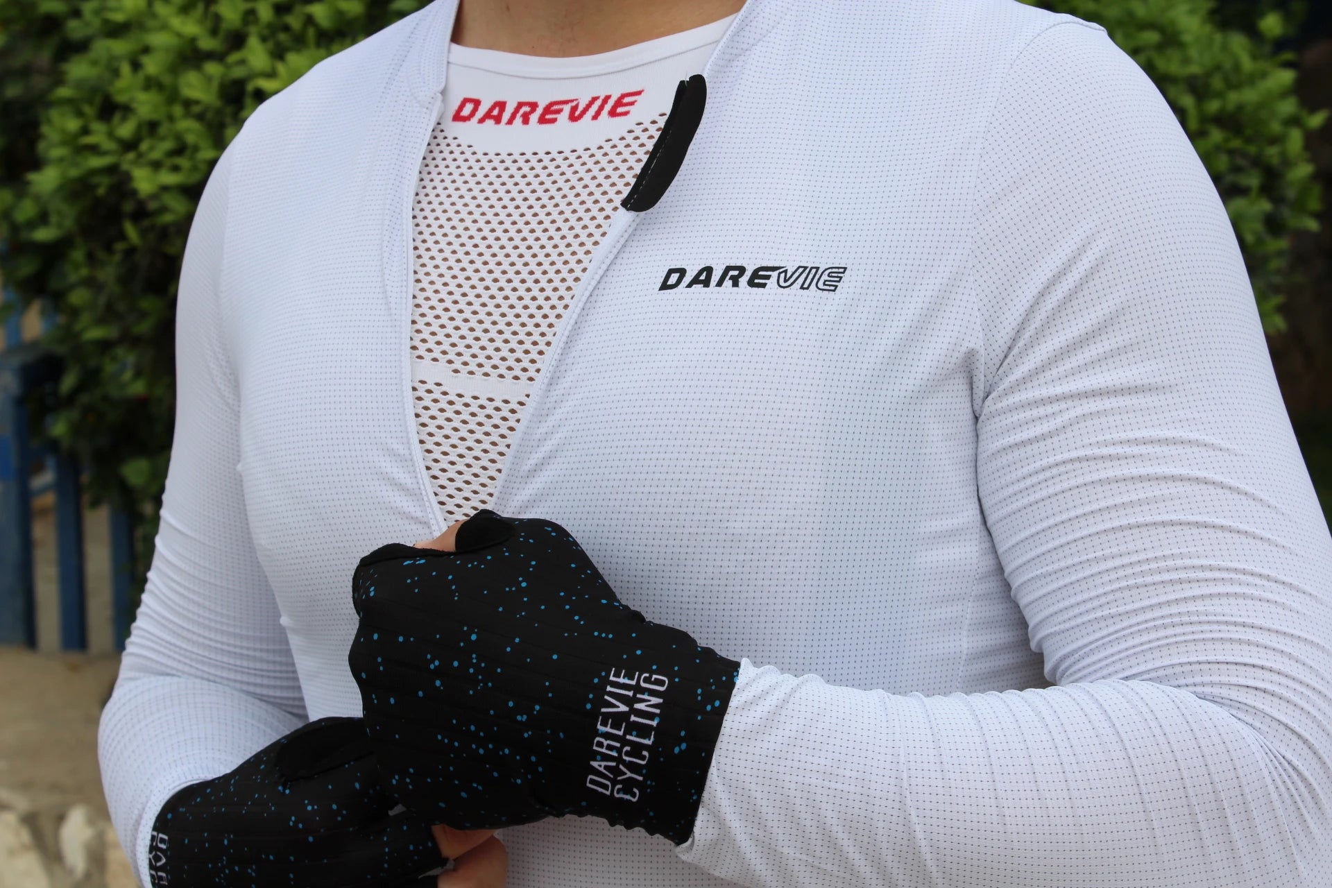 DAREVIE Radsport First Layer Herren Kompressions-Nahtlos Damen Fahrrad Radsport Inneres Sport First Layer Unterhemd Bike Base Layer