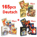 30-165 Stück Gold Pokemon Bunte Kartenset Schwarz Vmax Vstar Silber GX Box Pikachu Carta Glurak Deutsch Französisch Spanisch Spielkarten
