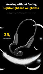 Lenovo Neue Real Knochenleitungs-Sportkopfhörer Kabelloser Ohrhörer Bluetooth-kompatibles Headset Freisprechfunktion mit Mikrofon zum Laufen