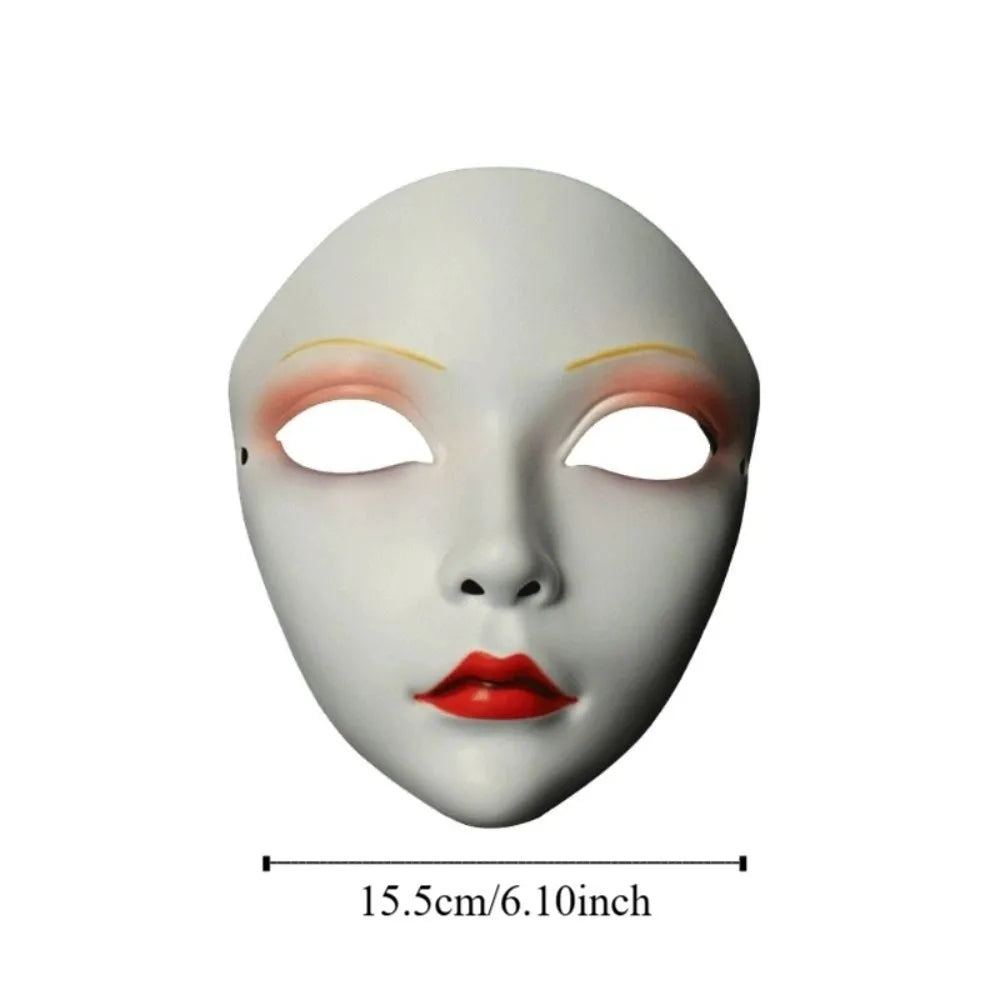 Party Supplies Vollgesichts-Cosplay Geisha Maske Blumen-Verkleidung Hanfu Cosplay Maske Maskerade Gruselige japanische Maske Kinder