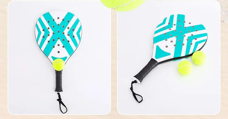Padel-Tennisschläger Strandtennisschläger Carbonfaser Leichte Tennisschläger Outdoor-Sport Herren- und Damen-Leuchtschläger