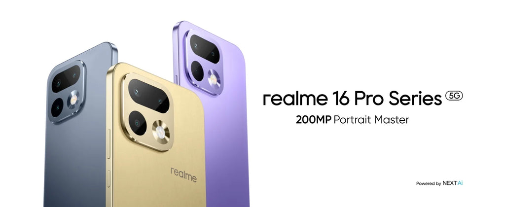 Neu eingetroffen: realme 16 Pro 5G Smartphone Europäische Version 200 MP LumaColor Kamera 6500 Nits AMOLED Display 6500 mAh Akku NFC