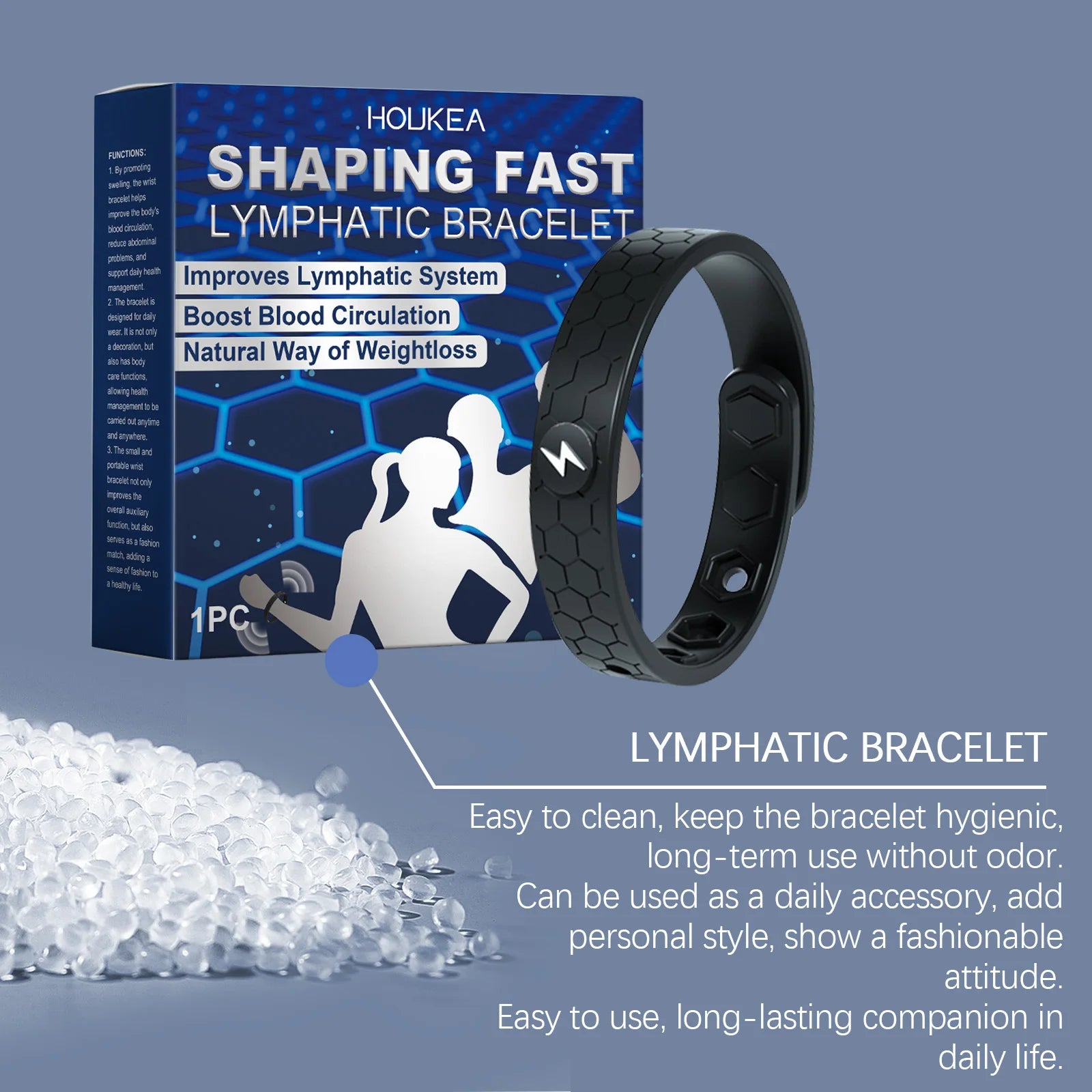 Unisex Gewichtsverlust Armband Fettverbrennung Körperformung Anti-Müdigkeit Energie-Therapie Stoffwechselverbesserung Lymphdrainage Armband
