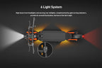 JOYOR S10-S-Z E-Scooter 60V 18Ah Doppelmotor 2000W 10 Zoll Reifen Erwachsenen E-Scooter Schwarz Höchstgeschwindigkeit 65km/h Reichweite 70-85km