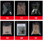 100 Stück OPP selbstklebende transparente Plastiktüte Kleidung Schmuck Verpackung Selbstklebende Keks-Bonbon-Verpackung Cellophan-Beutel