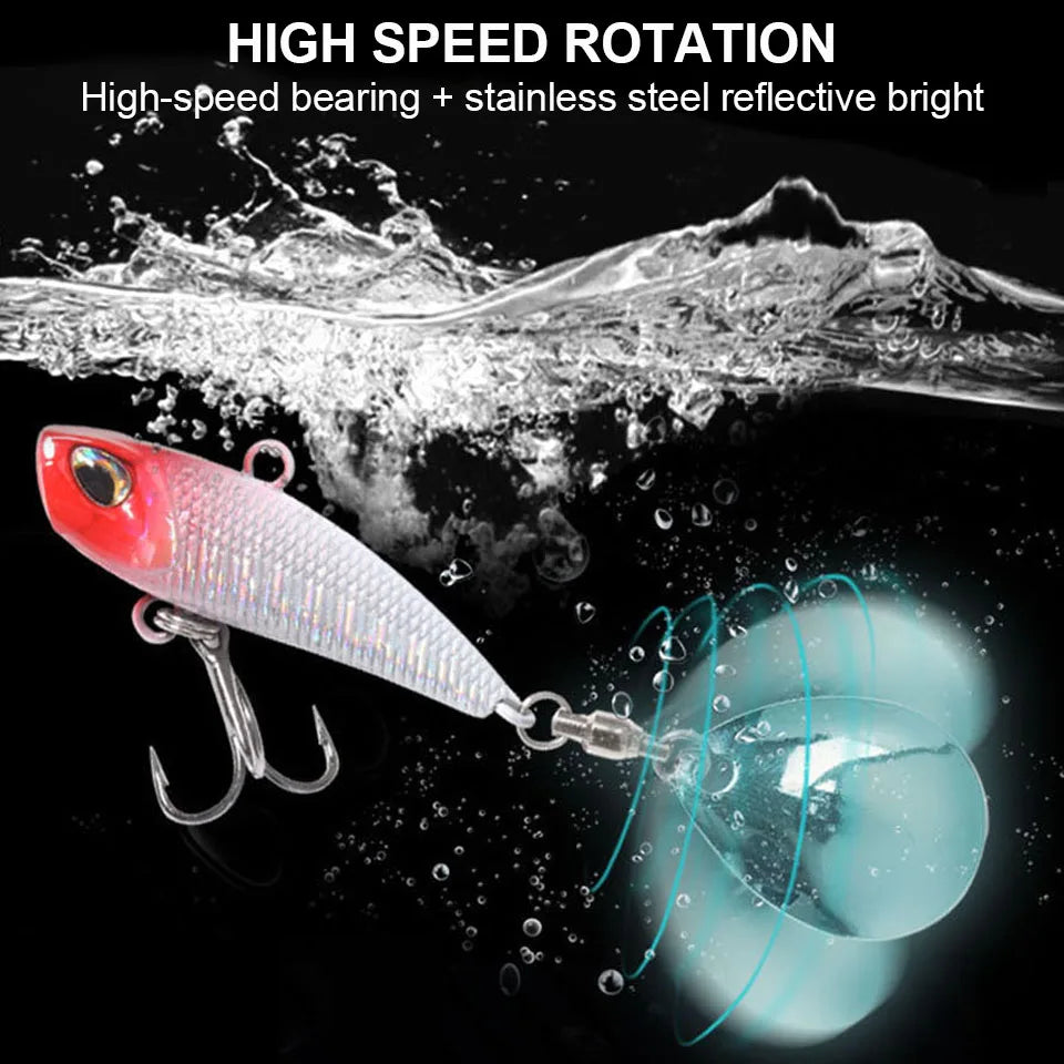 WALK FISH 7g 11g 15g 21g Spinnerbait Metall VIB Angelköder rotierender Schwanz Vibration Pailletten Japan Wobbler Trollingköder Pesca